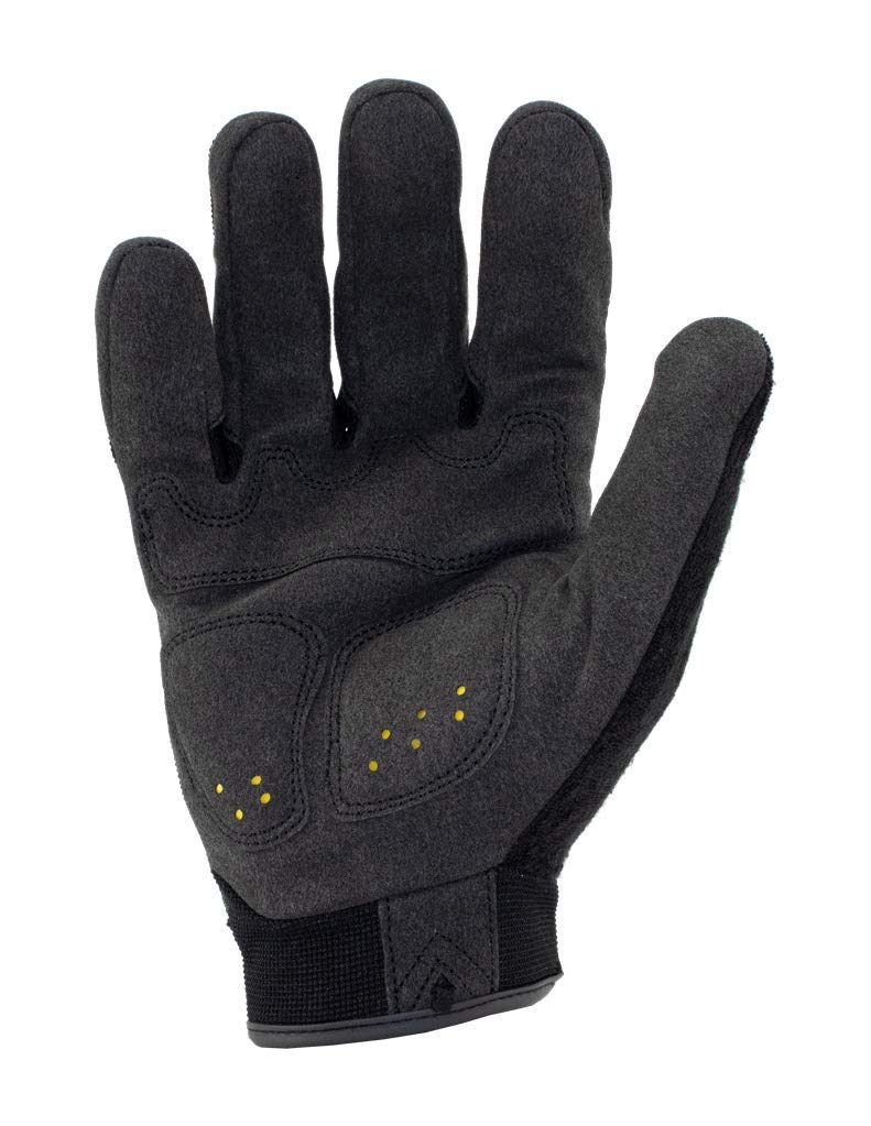 Ironclad X-Large Black Touchscreen Command Impact Work Gloves, Hand Safety, Anti-Vibration Reducing Pads, Sweat Management, Hook & Loop Closure - Image 2